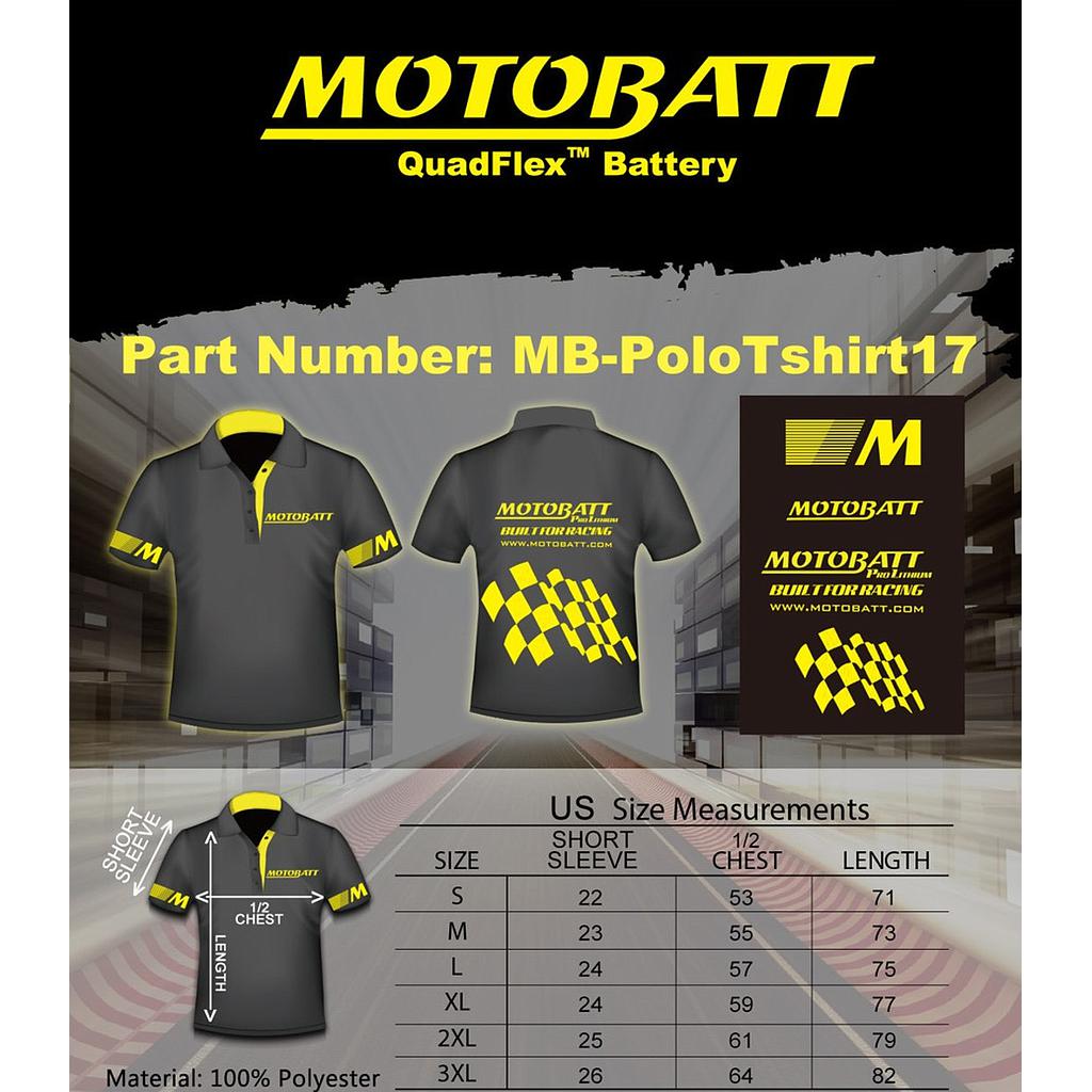 Camisa Polo 2017 Negro S Motobatt