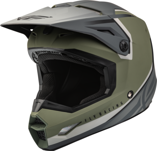 Casco Kinetic Vision Verde Oliva Mate/ Gris XL, 73-8652X - Fly