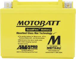 Batería Quadflex AGM 12V Motobatt MBTX4U