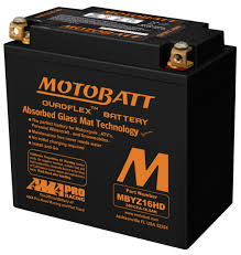 Batería QuadFlex AGM Negro MBYZ16H - Motobatt