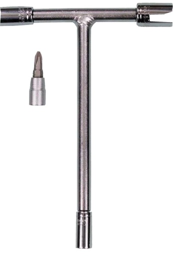 [57-6050] Llave tipo T Multiuso, Cubo 6, 8, 10, 12, 14mm, 57-6050 - Fly