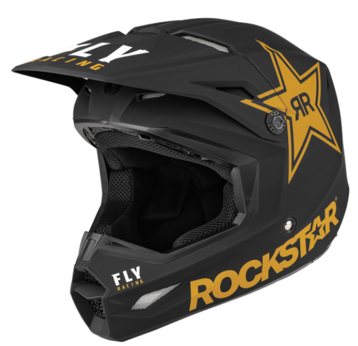 [73-3311X] Casco RockStar Negro/Dorado XL, 73-3311X - FLY