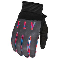 [376-811S] Guantes F-16 Gris/ Rosa/ Azul S, 376-811S  -  Fly