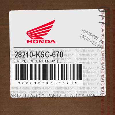 [28210-KSC-670] Piñón 32T CRF250, 28210-KSC-670  - Honda
