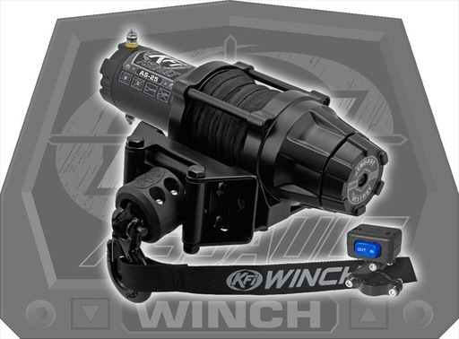 [AS-25] Winch Assault 2500Lb Cable Sintético  AS-25  -KFI