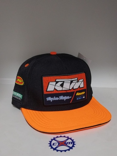 [46772KTMTL-NN] Gorra KTM Troy Lee Negro/Naranja 46772KTMTL-NN - Cap Racing