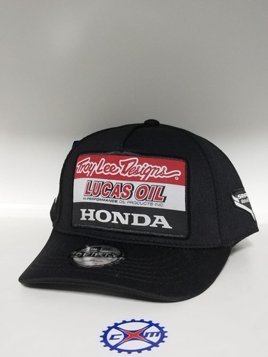 [46772TLLOHonda-N] Gorra Troy Lee Lucas Oil Honda Negro 46772TLLOHonda-N - Cap Racing
